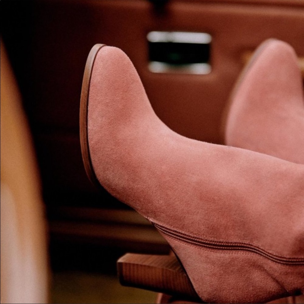 Sezane Pink Over the Knee Boots - Picture 2 of 12